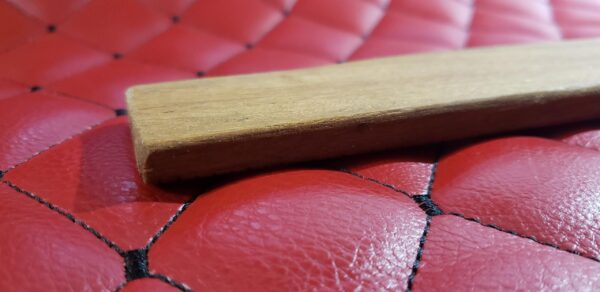 The Ruler: Sturdy Cumaru teak BDSM Gear tool. Femdom Dom Dominatrix imperial metric measure