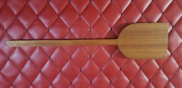Naughty List Forever - Sapele BDSM paddle for spanking and impact play.