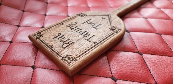 Sapele Wood Paddle – BDSM Spanking Kink Tool