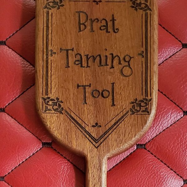 Sapele Wood Paddle – BDSM Spanking Kink Tool