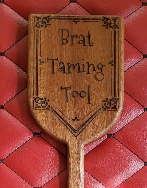 Sapele Wood Paddle – BDSM Spanking Kink Tool