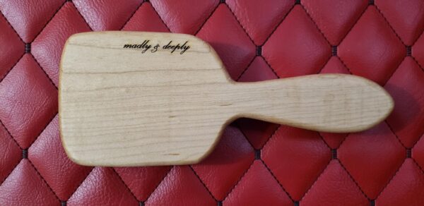il_fullxfull.6650316808_b6ds.jpg Handmade Wooden Spanking Paddle, Impact Play Travel Mini Small