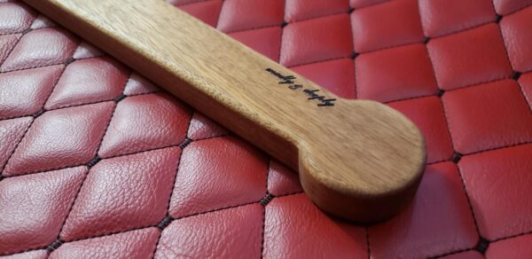The Punisher: Handmade Compact Wooden Bat BDSM Gear Spanking Impact Play- Blackjack-Inspired
