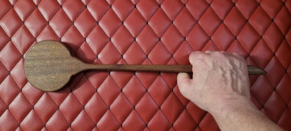il_fullxfull.6902543369_83n3.jpg Bath brush Spanking Sapele Paddle: Thuddy Wooden BDSM Kink Impact