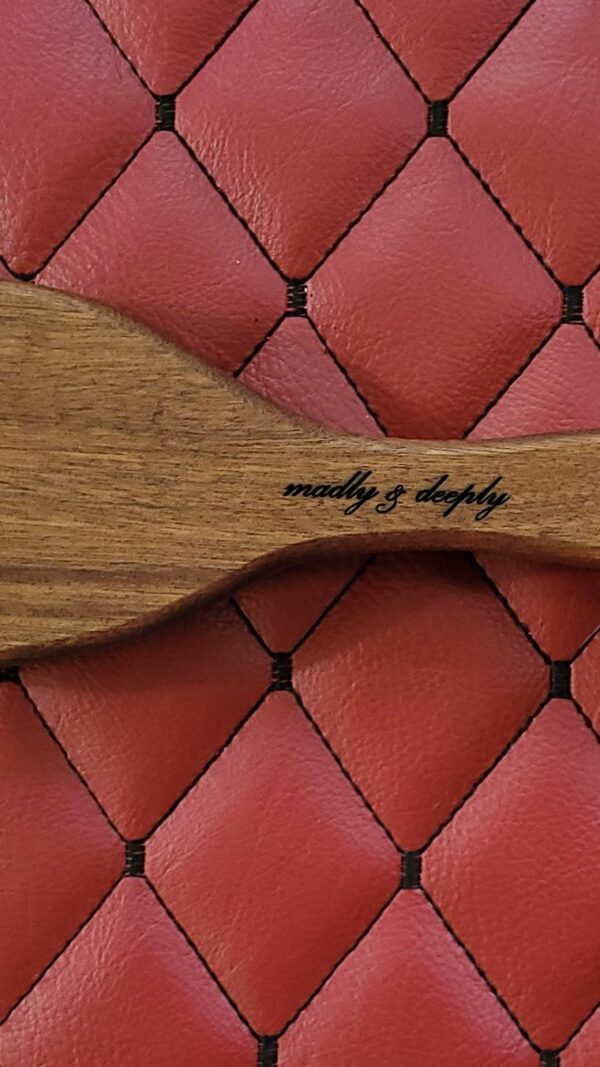 Handmade Sapele Wood Pocket Paddle – Compact Impact Tool | Discreet, Travel-Friendly Spanking Paddle