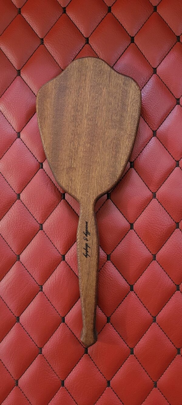 Sapele Wood Paddle: Vanity Hairbrush-Inspired Discipline Tool