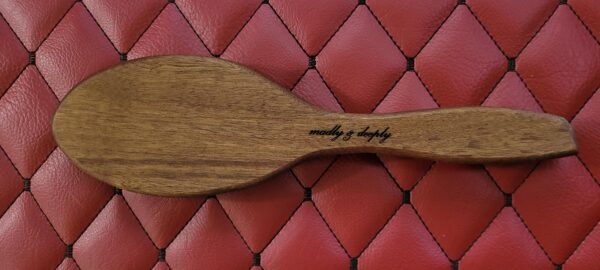 il_fullxfull.7029661369_o8mt.jpg Handmade Sapele Wood Pocket Paddle – Compact Impact Tool | Discreet, Travel-Friendly Spanking Paddle