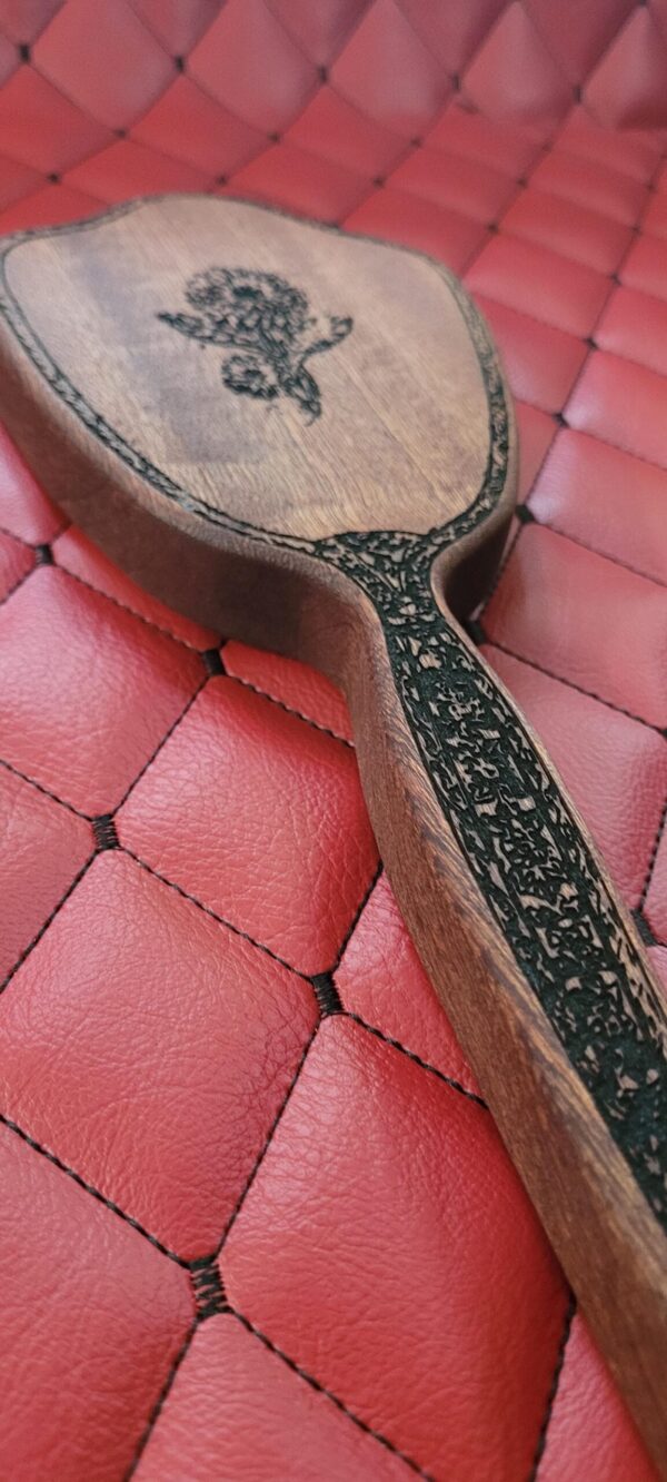 Sapele Wood Paddle: Vanity Hairbrush-Inspired Discipline Tool