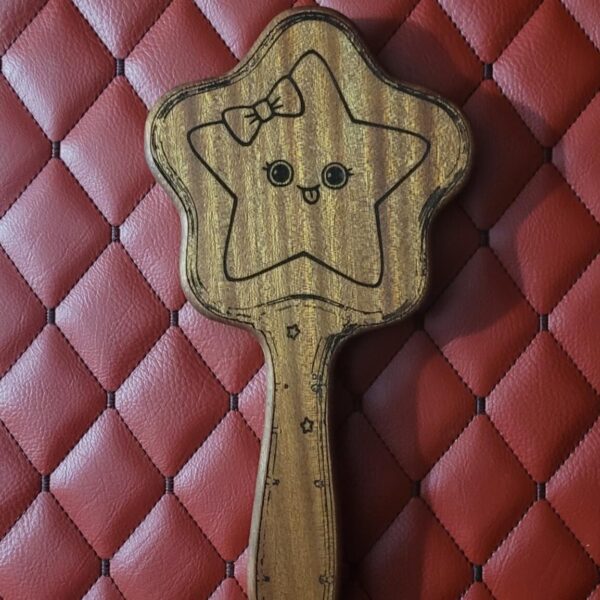 il_fullxfull.7080250122_lcat.jpg Kawaii Star Paddle: Sapele Wood BDSM Gear Impact Spanking Toy