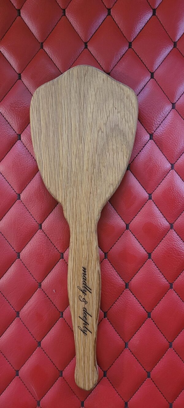 White Oak Vanity Paddle: Vintage Hairbrush-Inspired Impact Tool