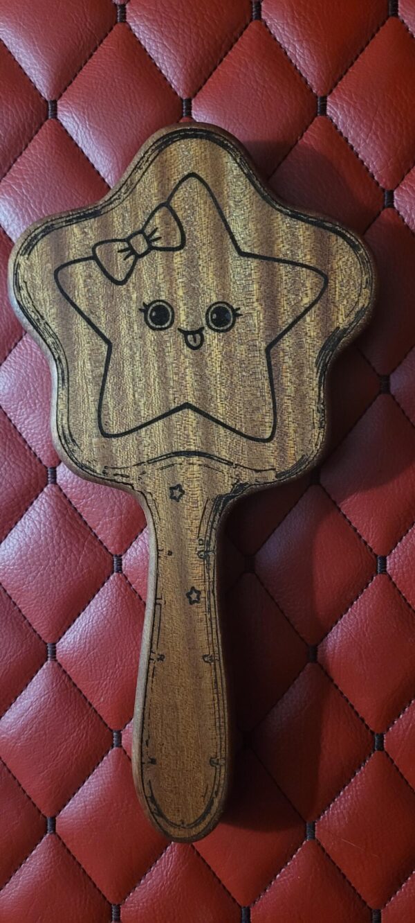il_fullxfull.7128194847_qg9g.jpg Kawaii Star Paddle: Sapele Wood BDSM Gear Impact Spanking Toy