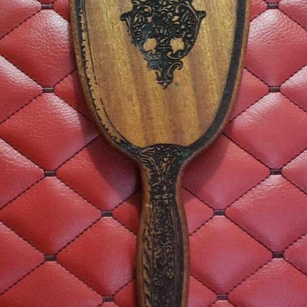 Sapele Wood Vanity Paddle – Vintage Hairbrush Inspired Impact Tool