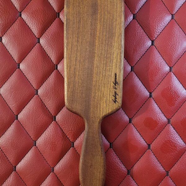 il_fullxfull.7162970203_igci.jpg Handmade Sapele Paddle: Hairbrush Style Impact Toy