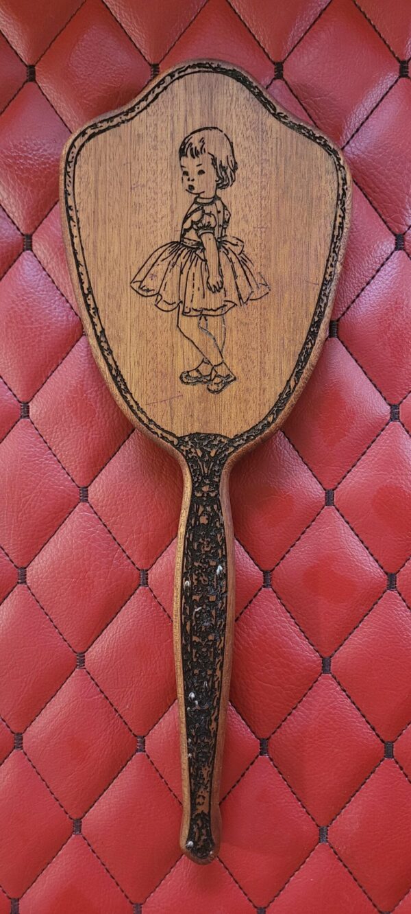 Mommy Sapele Wood Vanity Paddle – Vintage Hairbrush Inspired Impact Tool
