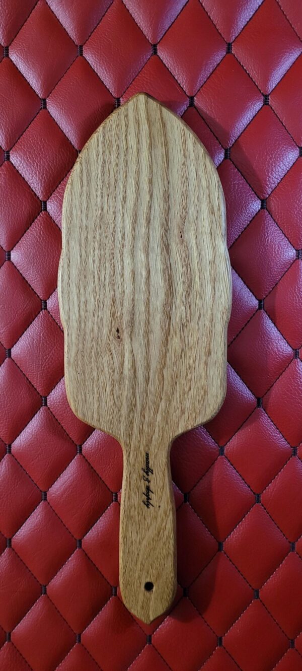 il_fullxfull.7284517805_9g5j.jpg Gothic Gargoyle Wooden Paddle: Laser Engraved Dungeon Art Impact Toy