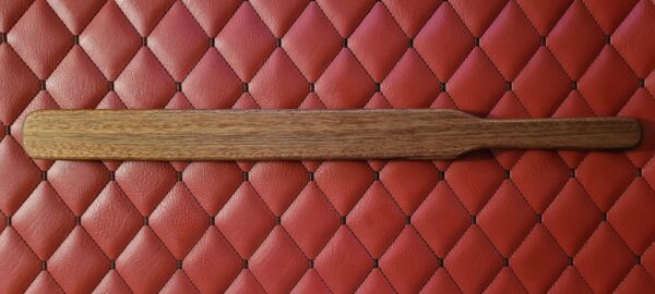 Sapele Wood Paddle Ruler: Custom Engraved Spanking Tool