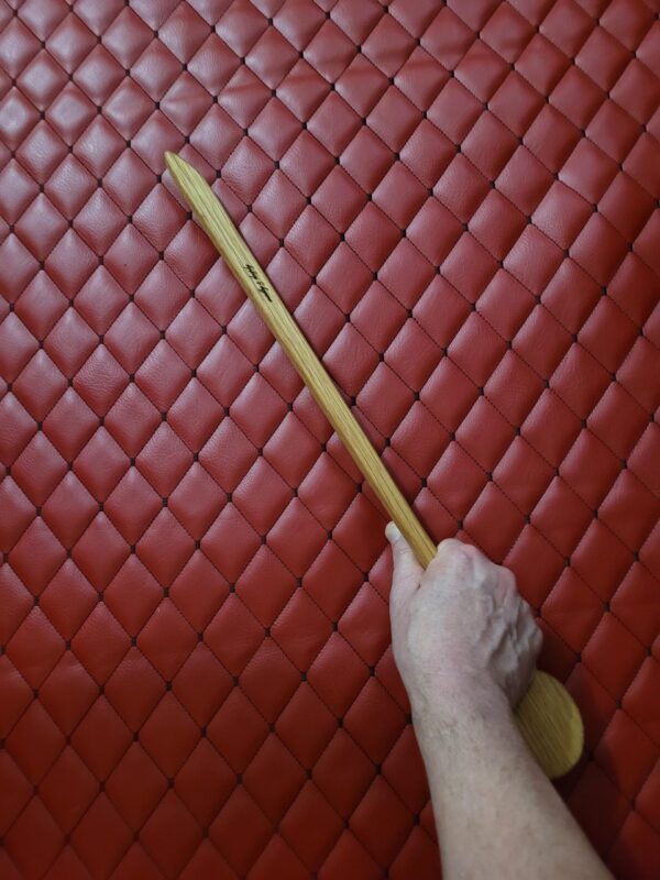 Handcrafted White Oak Spoon Cane – Sensual Ritual Impact Implement