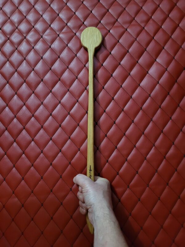 Handcrafted White Oak Spoon Cane – Sensual Ritual Impact Implement