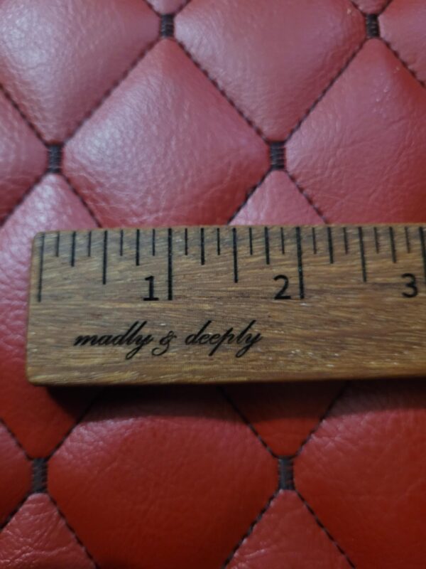 Handmade Cumaru Teak BDSM Gear Ruler: Custom Phrase, Impact Play