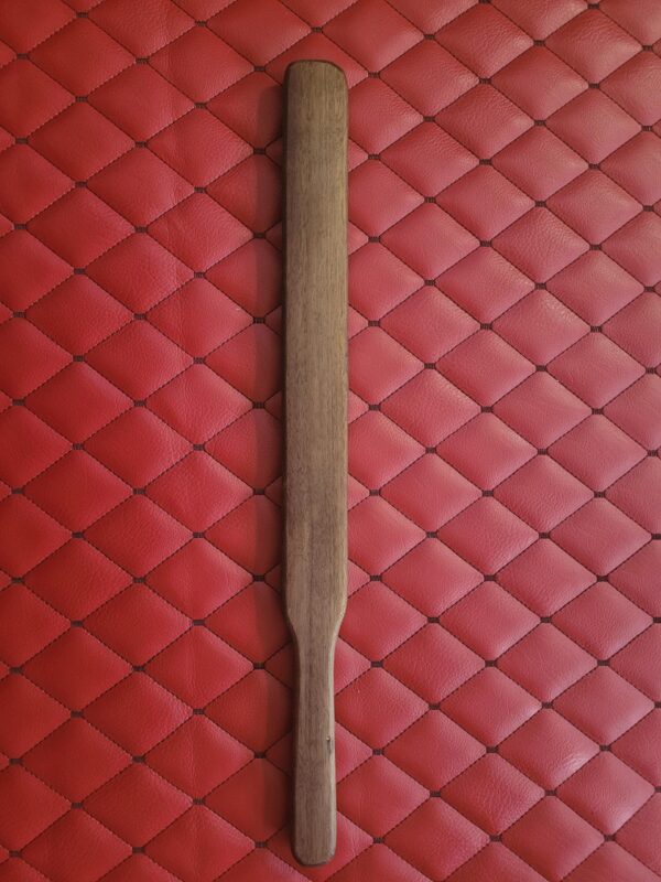 Femdom Dominatrix Engraved Walnut Paddle Ruler: Custom Phrase BDSM Gear Play Tool