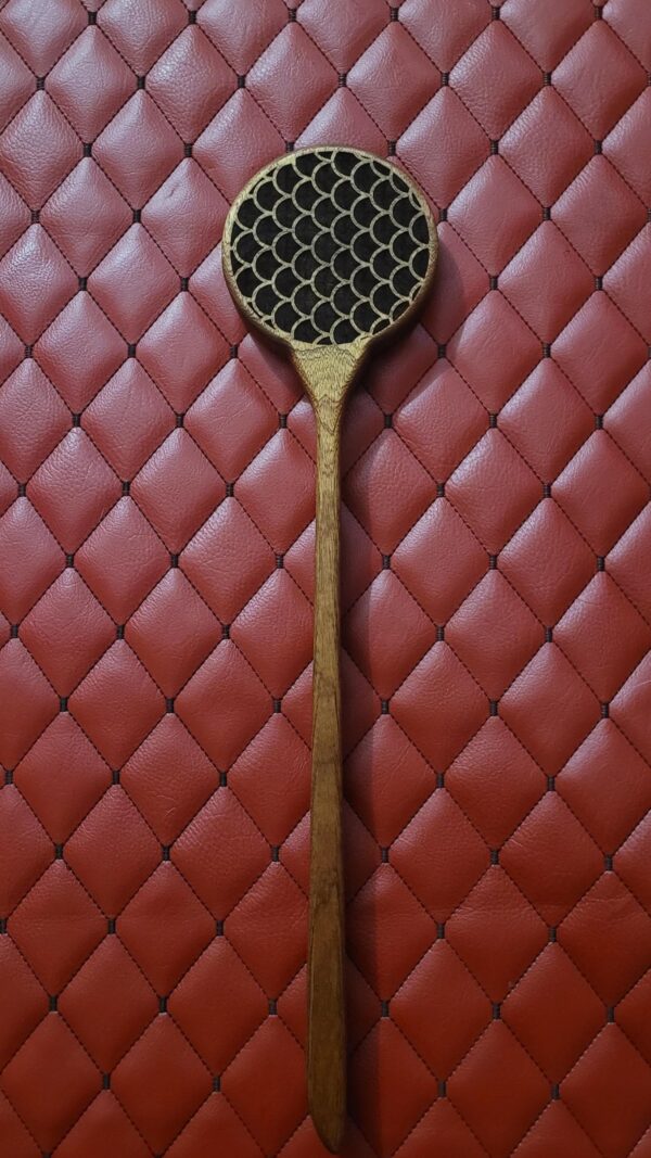 il_fullxfull.7399448333_ta26.jpg Mermaid Scale Sapele Mahogany Wooden Paddle: Thuddy BDSM Gear Impact Spanking Toy