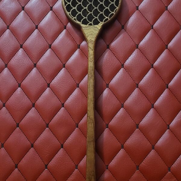 Mermaid Scale Sapele Mahogany Wooden Paddle: Thuddy BDSM Gear Impact Spanking Toy