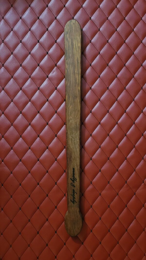 il_fullxfull.7399486057_8ol8.jpg The Punisher: Merbau Handmade Wooden Bat BDSM Gear Spanking Impact Play- Blackjack-Inspired