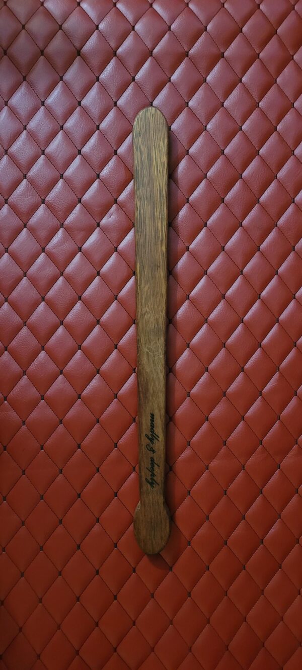 The Punisher: Merbau Handmade Wooden Bat BDSM Gear Spanking Impact Play- Blackjack-Inspired