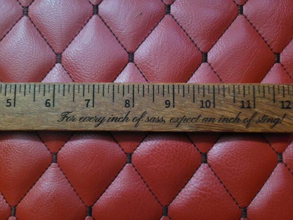 Handmade Cumaru Teak BDSM Gear Ruler: Custom Phrase, Impact Play