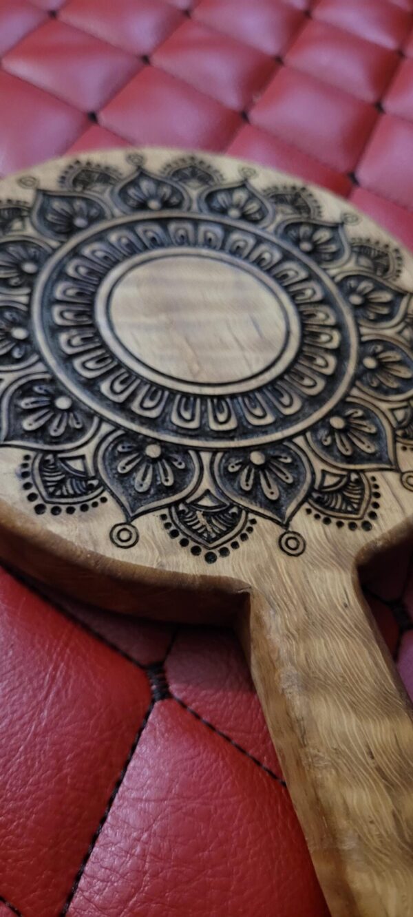 Mandala White Oak Paddle -  Engraved BDSM Gear Kink Heavy Impact Toy