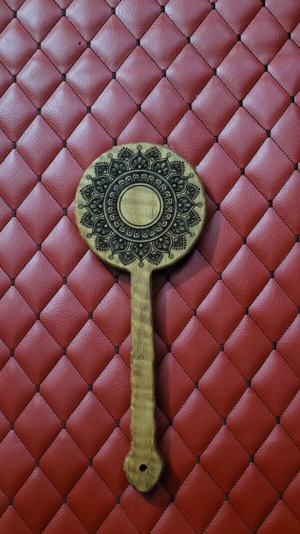 il_fullxfull.7479941466_7xwu.jpg Mandala White Oak Paddle - Engraved BDSM Gear Kink Heavy Impact Toy