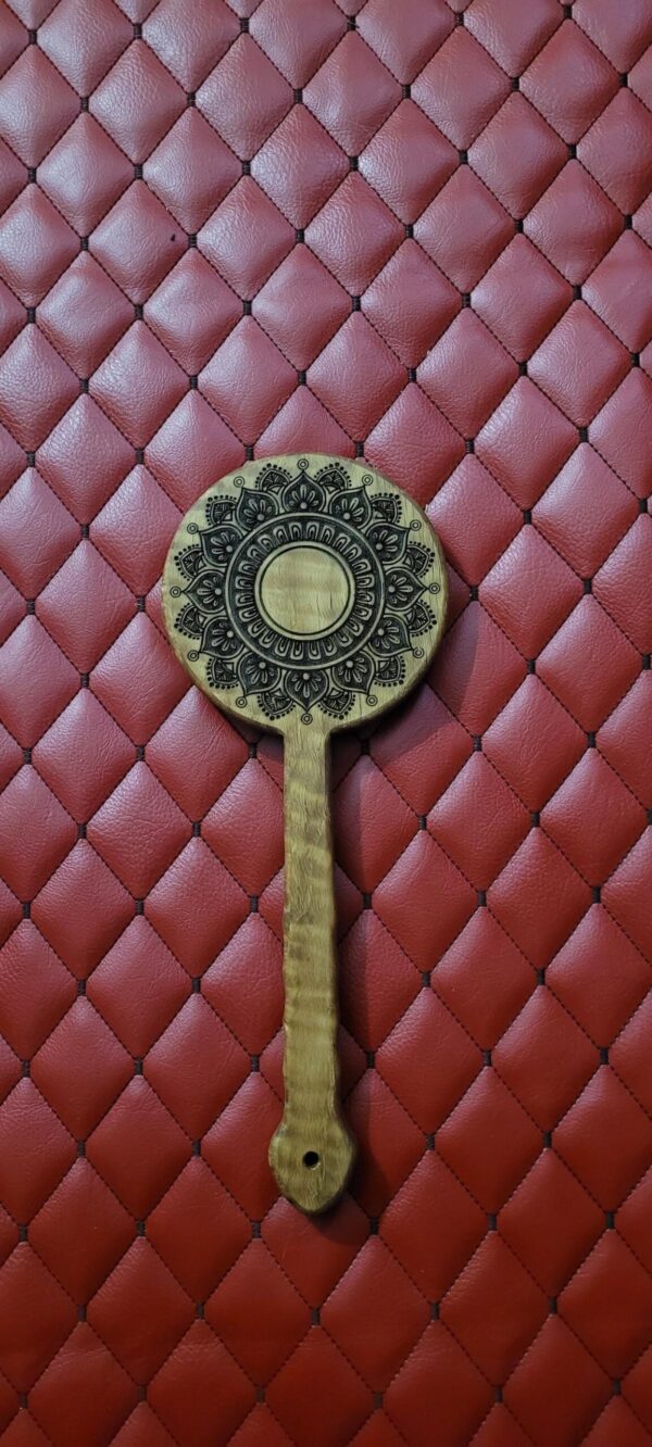 Mandala White Oak Paddle -  Engraved BDSM Gear Kink Heavy Impact Toy