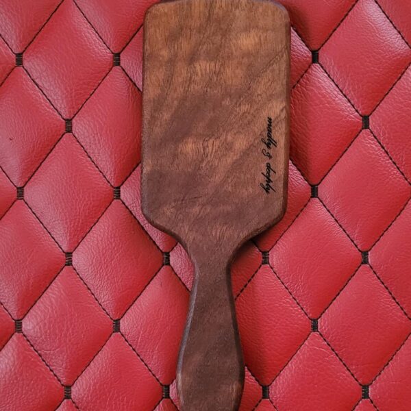 il_fullxfull.7636516396_d1mr.jpg Handmade Sapele Paddle: Thin Pocket Hairbrush Style Impact Toy