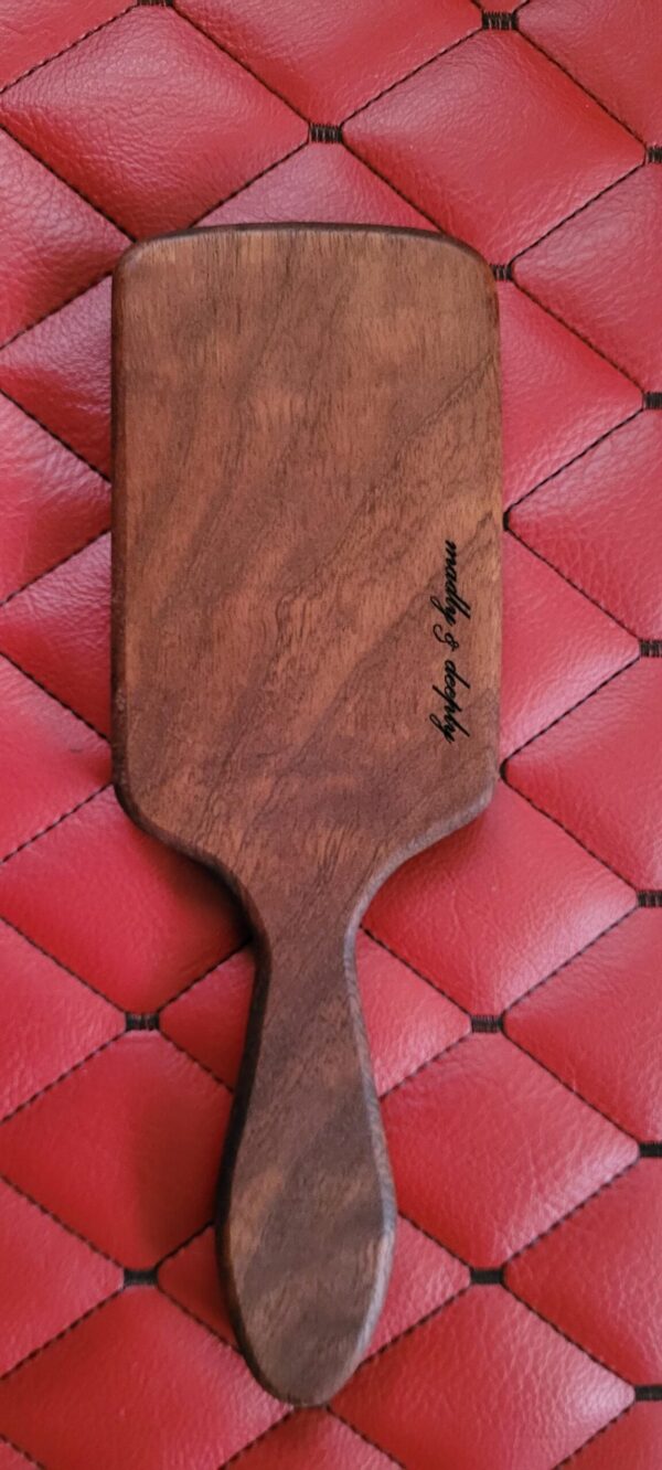 il_fullxfull.7636516448_sqt6.jpg Handmade Sapele Paddle: Thin Pocket Hairbrush Style Impact Toy