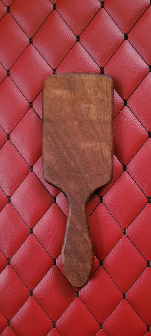 il_fullxfull.7684457095_4c78.jpg Handmade Sapele Paddle: Thin Pocket Hairbrush Style Impact Toy