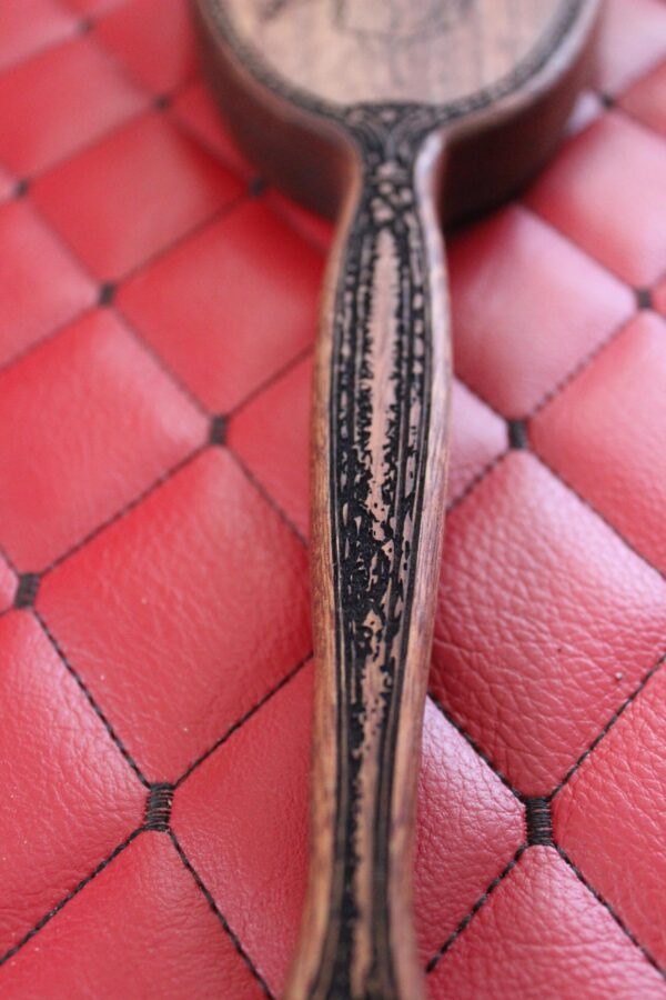 Mommy Sapele Wood Vanity Paddle – Vintage Hairbrush Inspired Impact Tool