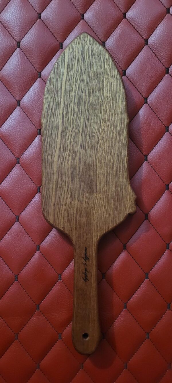 Sapele Handmade Gothic Ravens Wooden Paddle: Laser Engraved Wooden BDSM Gear Impact Spanking