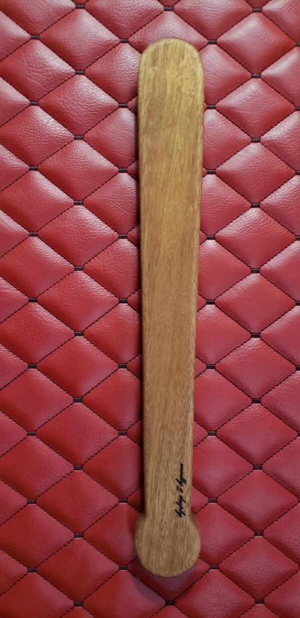 The Punisher: Handmade Compact Wooden Bat BDSM Gear Spanking Impact Play- Blackjack-Inspired