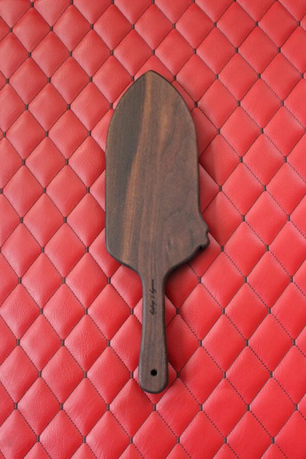 il_fullxfull.7807133219_r2f8.jpg Walnut Handmade Gothic Ravens Wooden Paddle: Laser Engraved Wooden BDSM Gear Impact Spanking