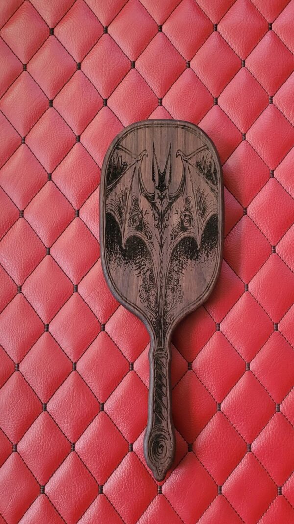 Gothic Bat Dragon Paddle – Handcrafted Hardwood Thinner Spanking Paddle | Fantasy Impact