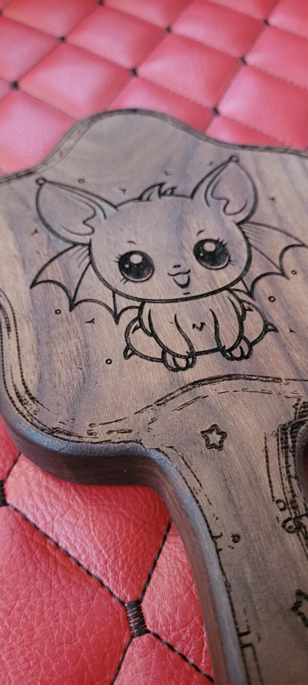 il_fullxfull.7855670757_awru.jpg Cute Bat Paddle – Kawaii Bat Spanking Paddle | Handmade Impact