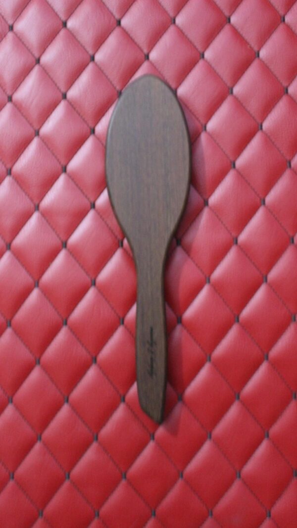 Heavy Handcrafted IPE Wood Paddle – Oval Hairbrush Style, 8oz, Travel-Friendly Impact Tool
