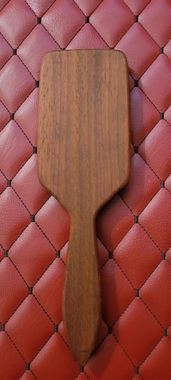 The Rebecca II - Padauk wood BDSM paddle Vintage hairbrush styled design.