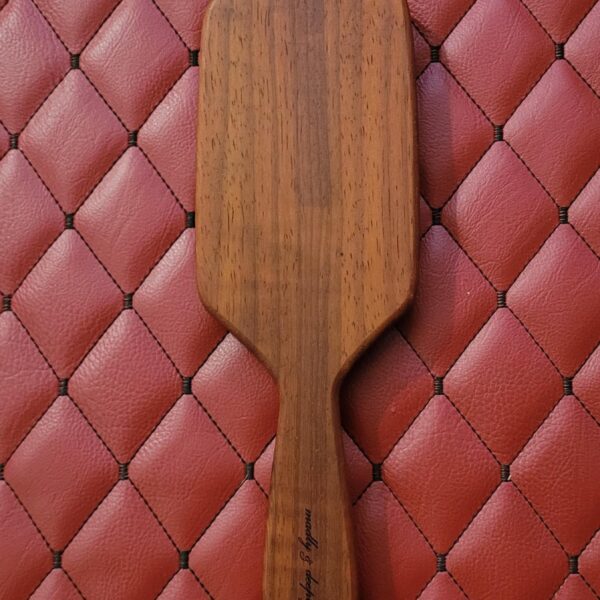 The Rebecca II - Padauk wood BDSM paddle Vintage hairbrush styled design.