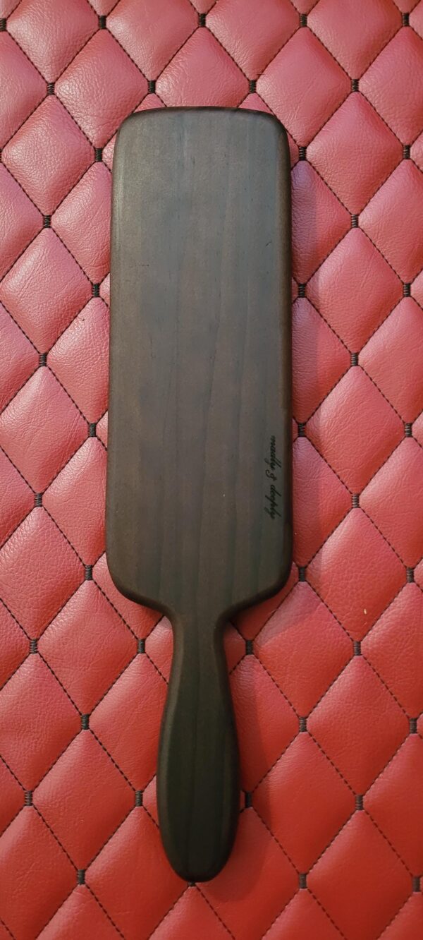 Large Thermally Modified Ash Spanking Paddle, Handmade Hardwood BDSM Impact Toy