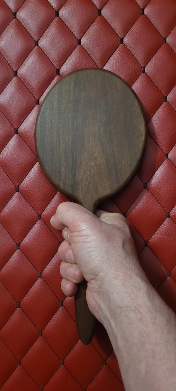il_fullxfull.8009078050_6t03.jpg Heavy Large Round Handcrafted IPE Wood Paddle – Hairbrush Style, 14oz
