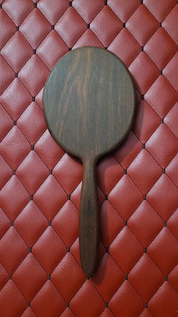 Heavy Large Round Handcrafted IPE Wood Paddle – Hairbrush Style, 14oz