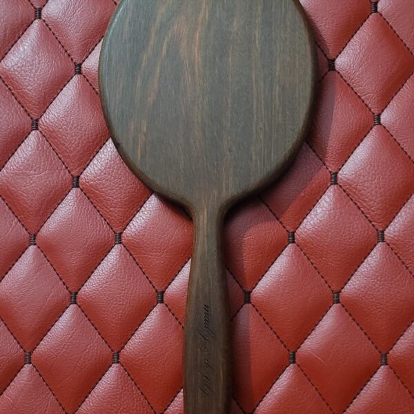 il_fullxfull.8009078078_37to.jpg Heavy Large Round Handcrafted IPE Wood Paddle – Hairbrush Style, 14oz