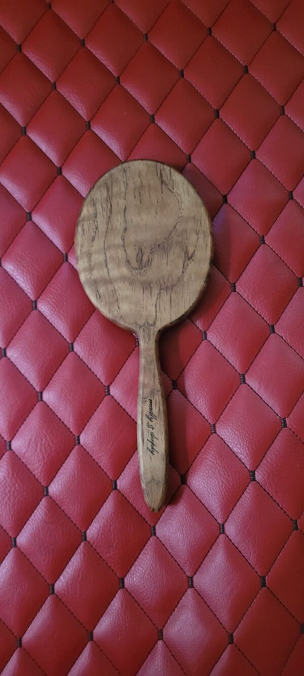 il_fullxfull.8026403362_dlfe.jpg Large Round Handcrafted Spalted Oak Wood Spanking Paddle – Hairbrush Hand Mirror Style