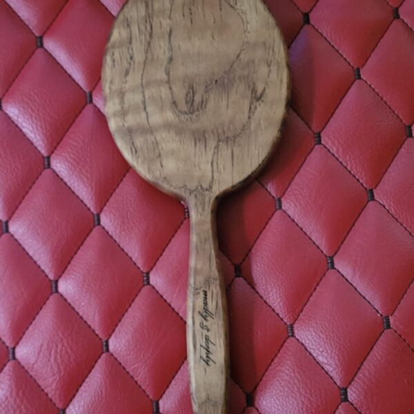 il_fullxfull.8026403362_dlfe.jpg Large Round Handcrafted Spalted Oak Wood Spanking Paddle – Hairbrush Hand Mirror Style